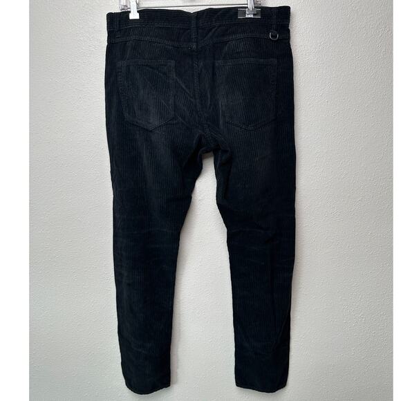 NWT Moncler 7 Fragment Corduroy Pants Black Men’s 50 Side Code Print - Picture 4 of 16